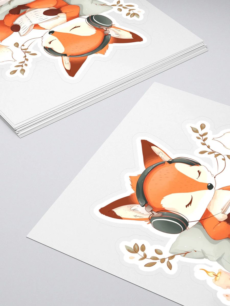 Sticker Cozy Reading Fox product image (10)