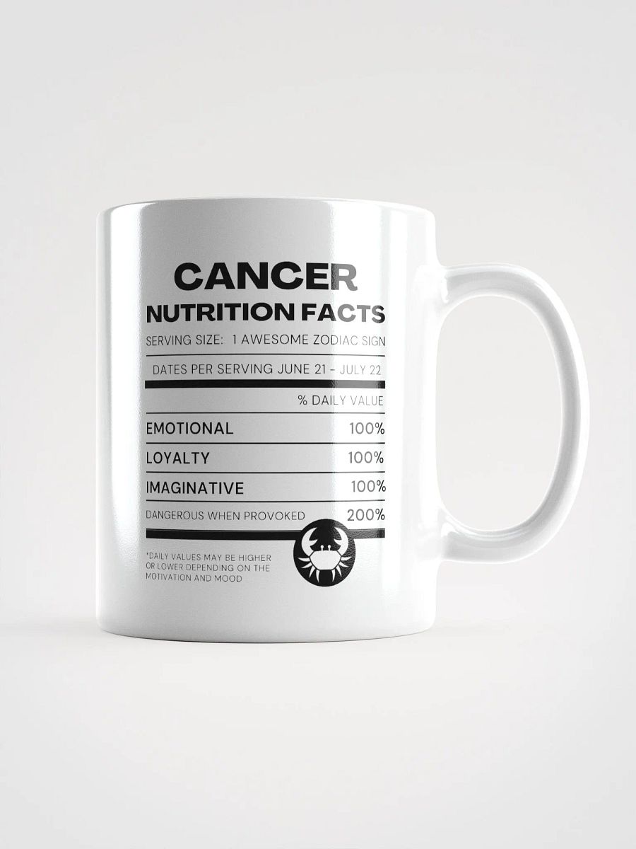 Cancer Nutrition Facts Mug product image (2)