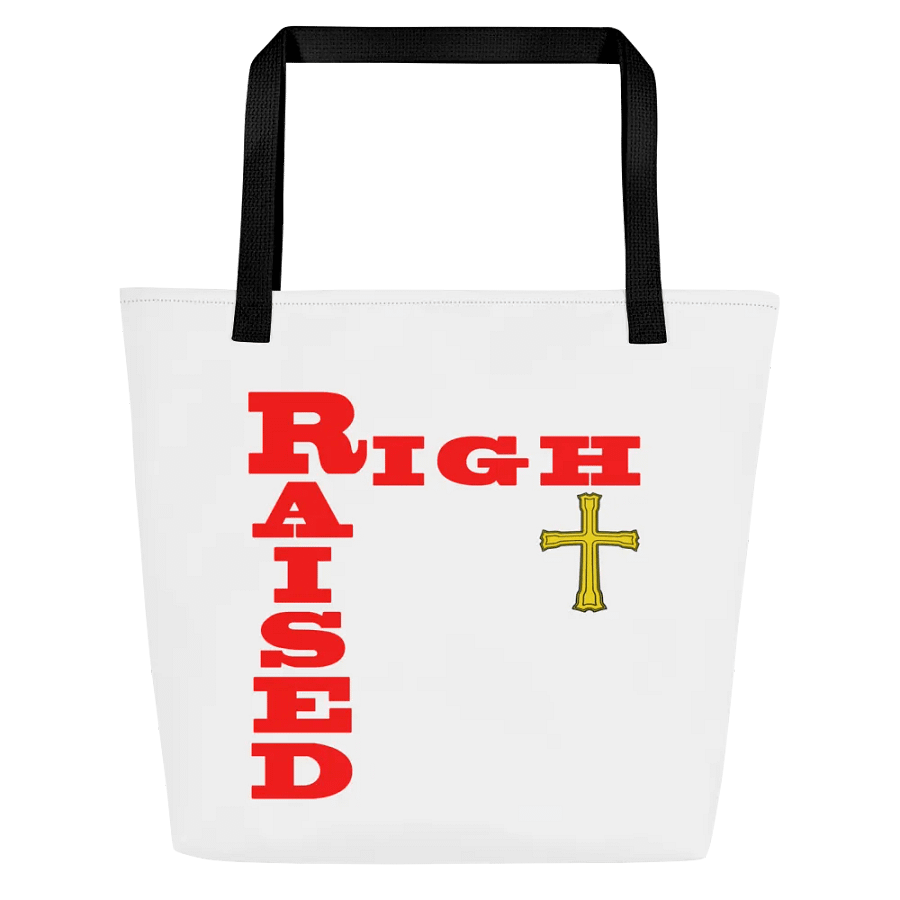 Raised Right Cross Tote Bag product image (2)
