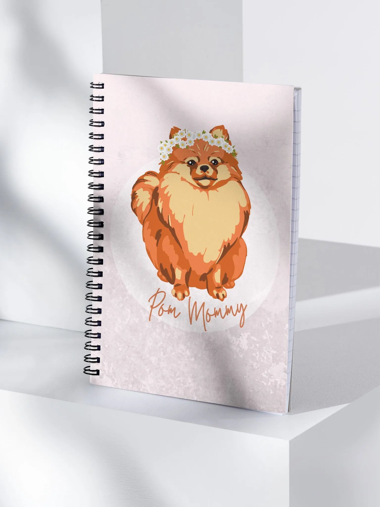 Pomeranian Mommy Spiral Notebook product image (1)