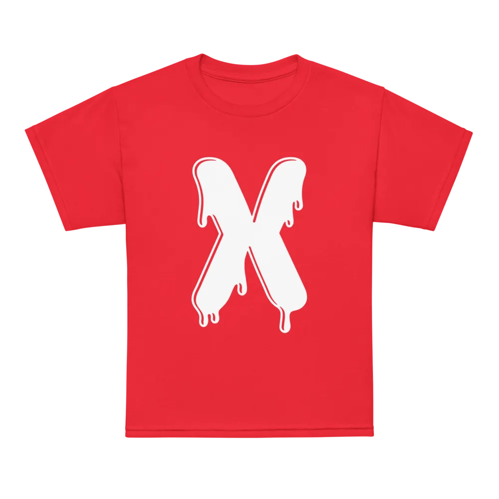 Melting Alphabet | Letter X | Youth Sports Tee product image (55)