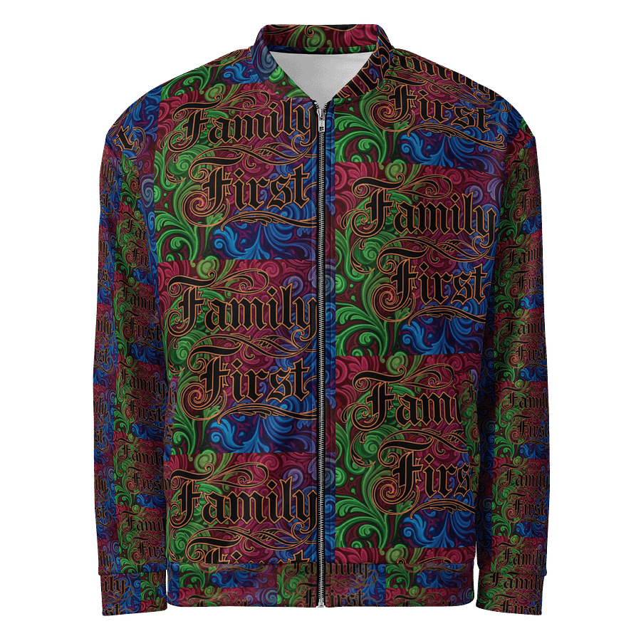 FRESH Unisex Da Culture, Experience Love! Family First Zipper Jacket,All-Over Print Bomber Jacket by D.C.E.L. Chilly Palmer product image (1)