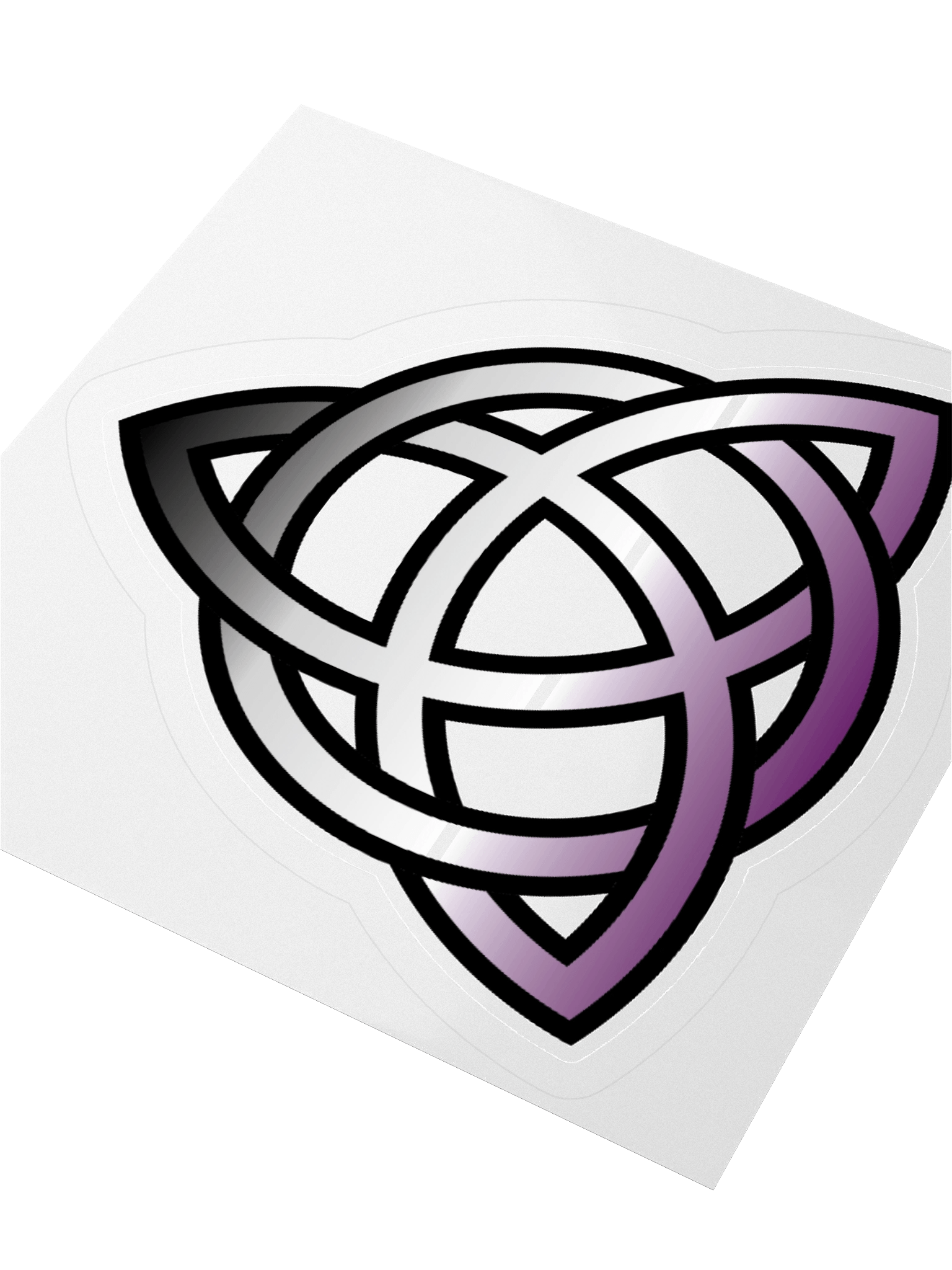 Asexual Pride Gradient Celtic Knot Sticker product image (9)