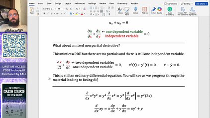 Lesson 2/ Differential Equations Notation ODE vs PDE, Implicit vs Partial Differentiation