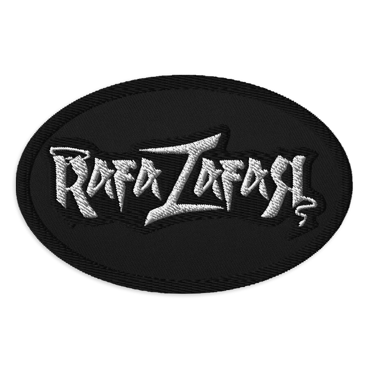RafaZafar Logotext Embroidered Patch (oval) product image (1)