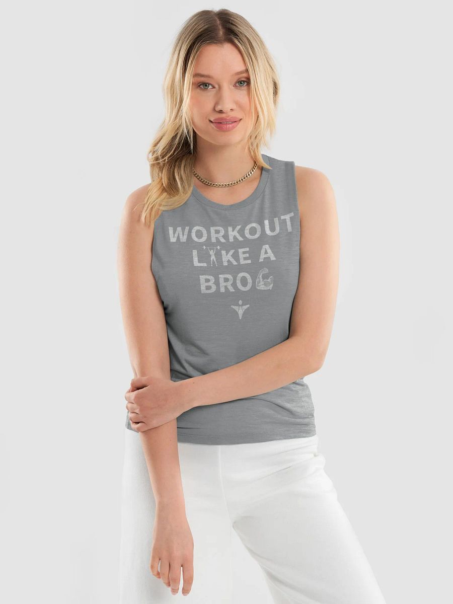 WORKOUT LIKE A BRO | Muscle Tank (Light Text) product image (7)