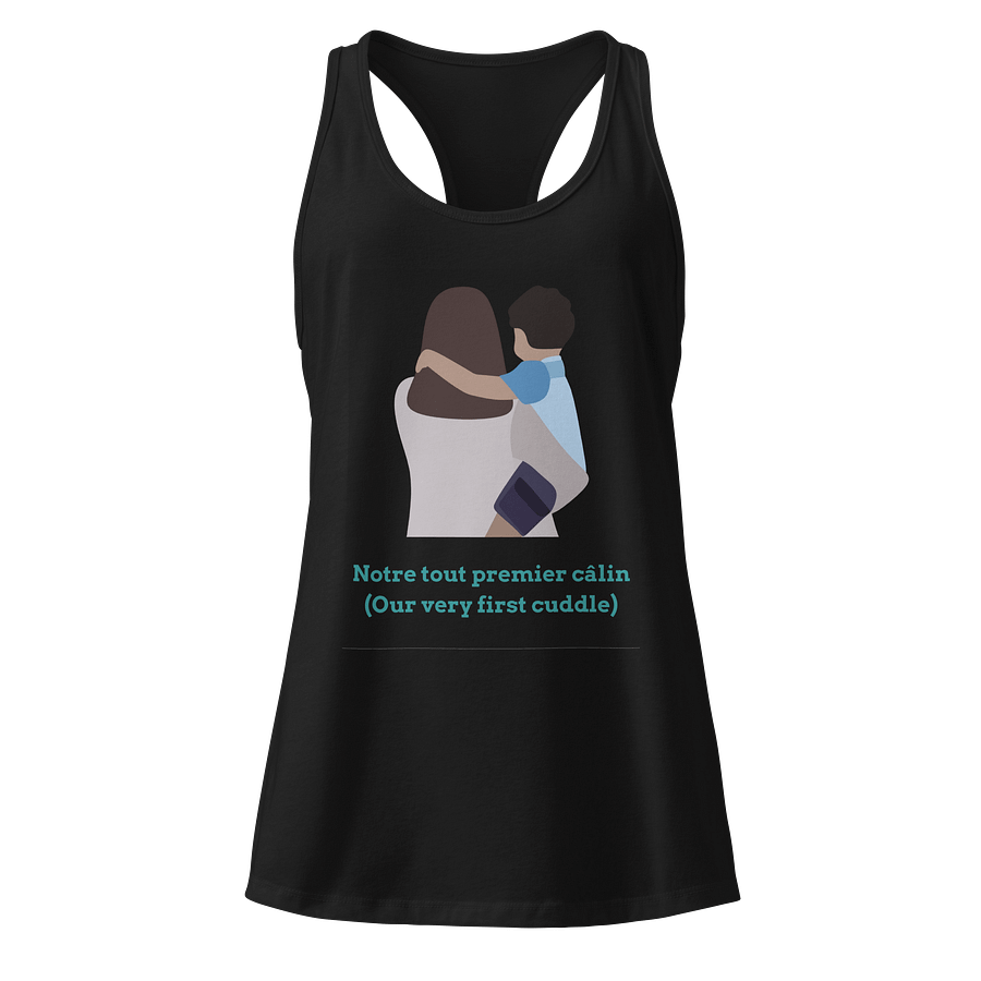Our Very First Cuddle Women's Racerback Tank product image (1)
