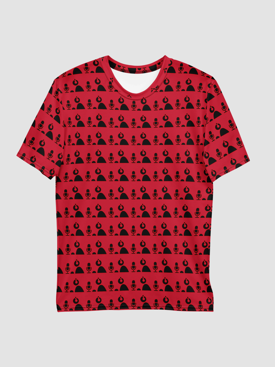 Echoplex Logo All-Over Print Crew Neck T-Shirt (Red/Black) product image (3)