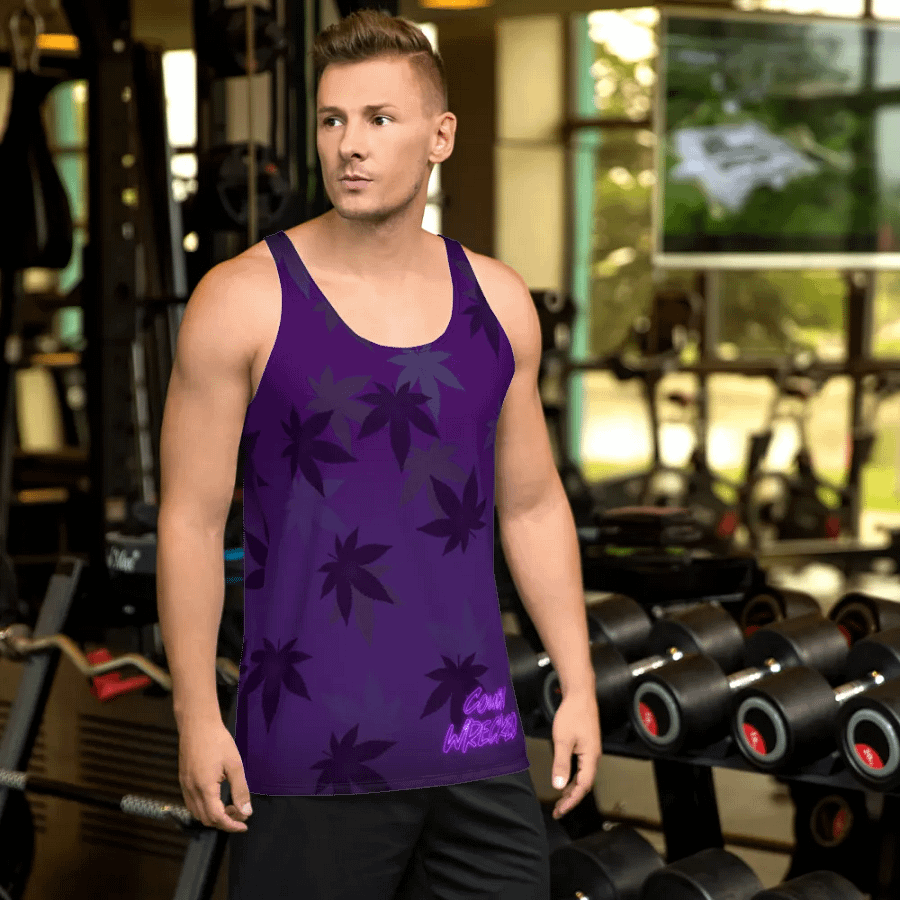 Tank Top Leafy Purple product image (4)