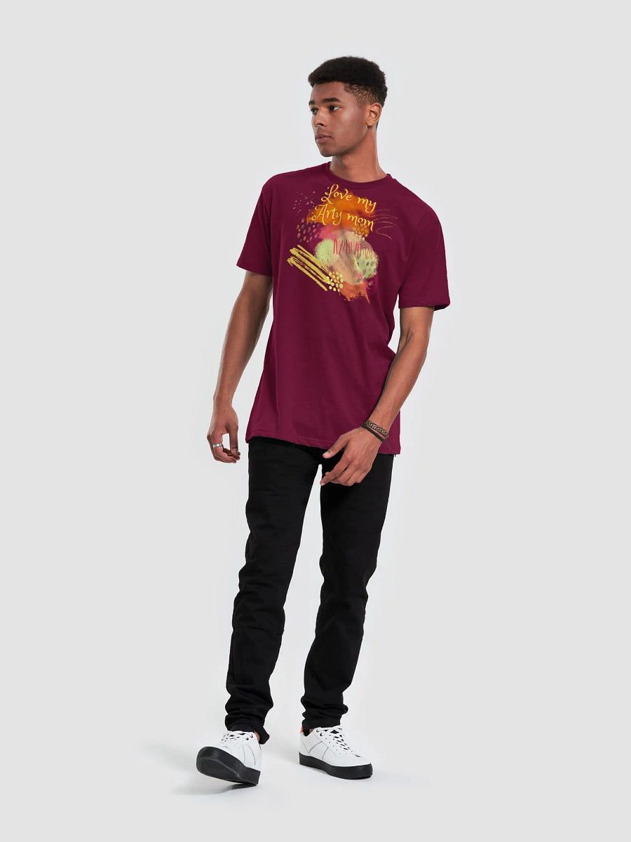 Trendy T shirt in warm orange and yellows 