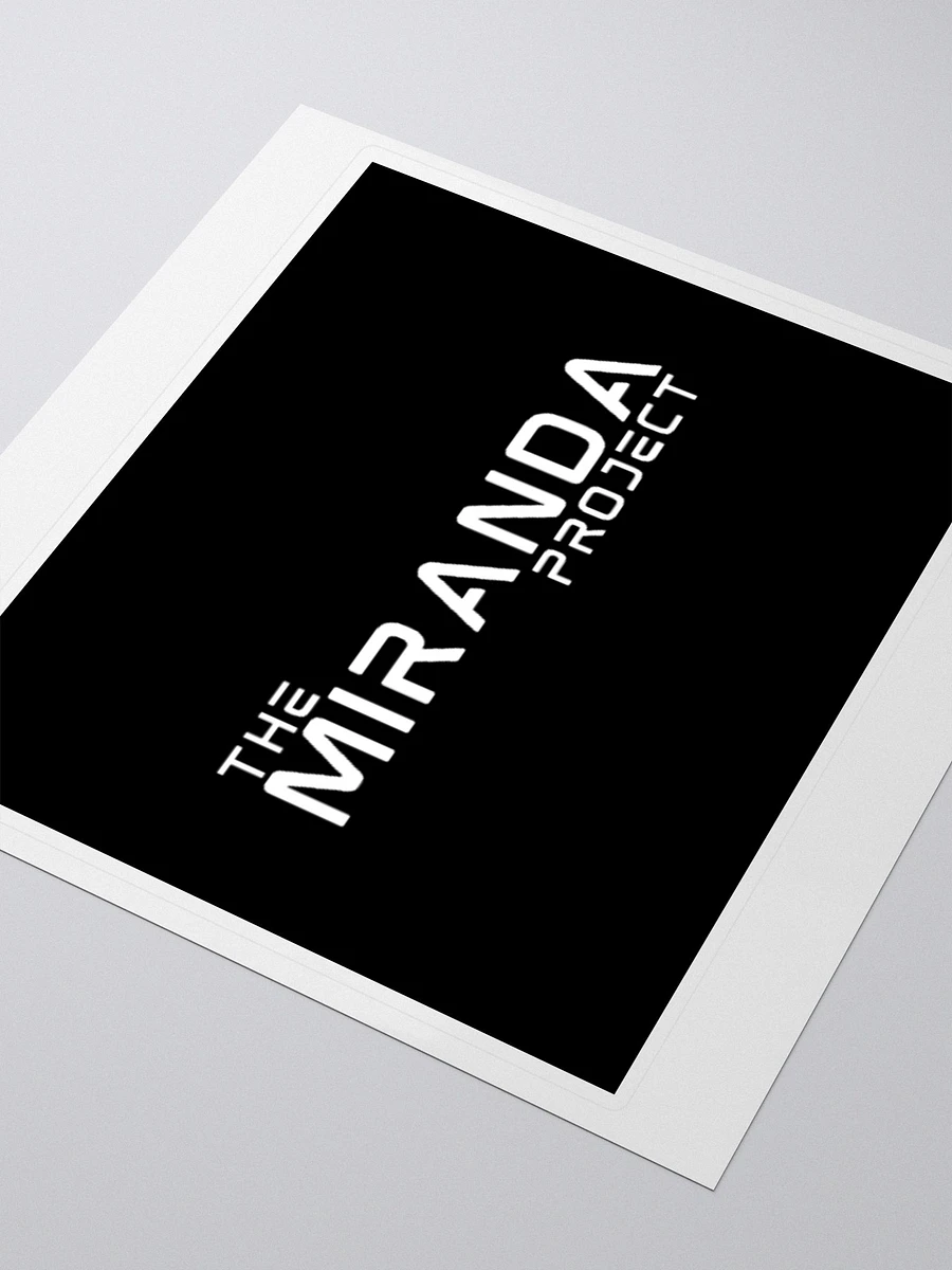 The Miranda Project White Logo Sticker product image (3)