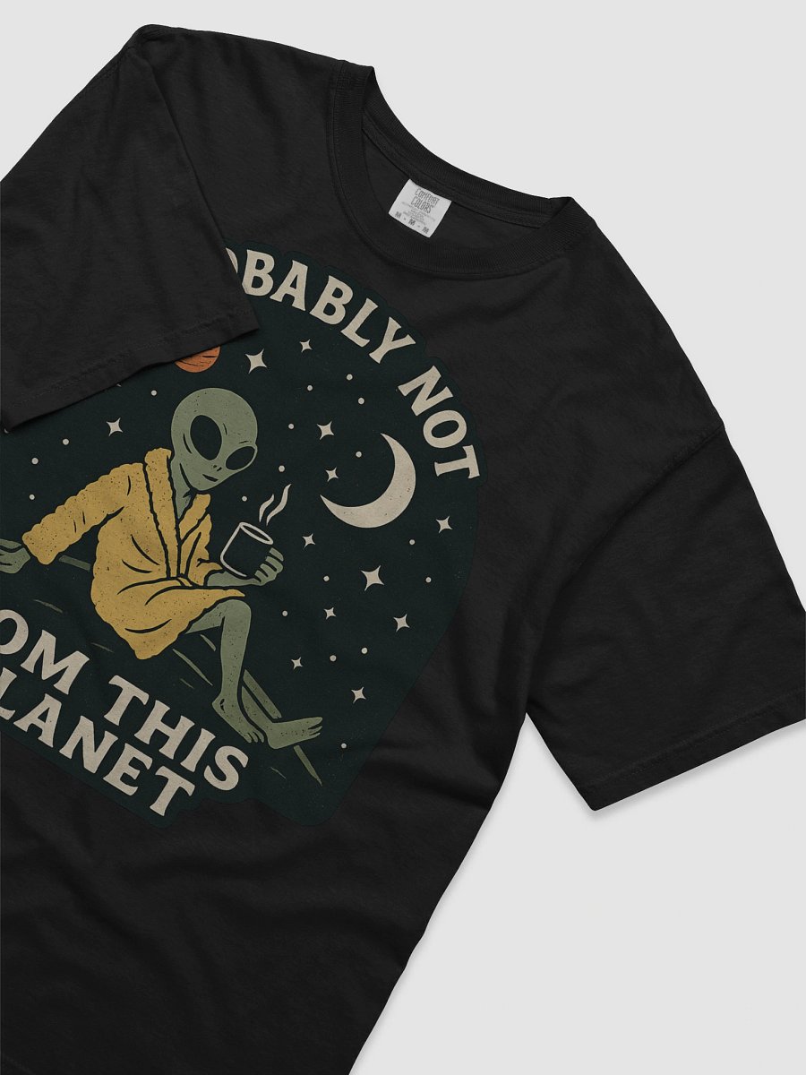 Chill Alien in Robe – Probably Not From This Planet | Funny Space-Themed Coffee Art product image (5)
