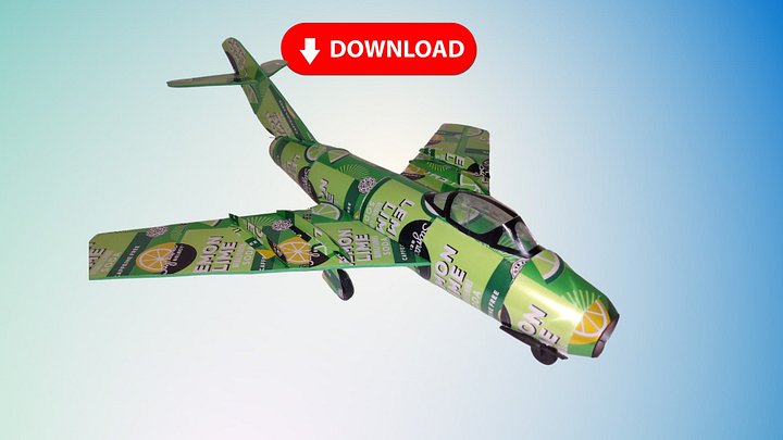 Soda Can airplane MIG 15 DIGITAL Plans product image (1)