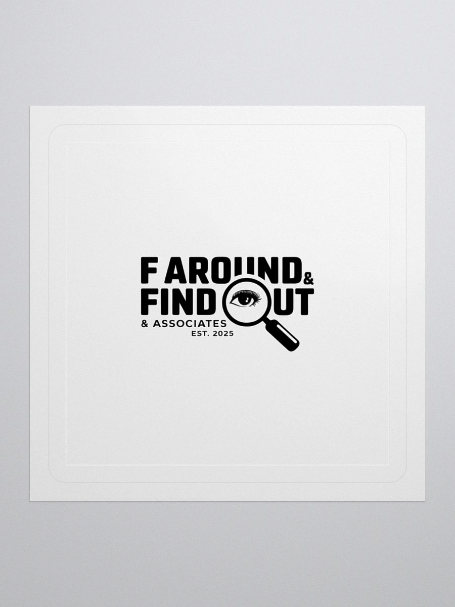 F AROUND & FIND OUT Magnifying Glass Sticker Set product image (3)