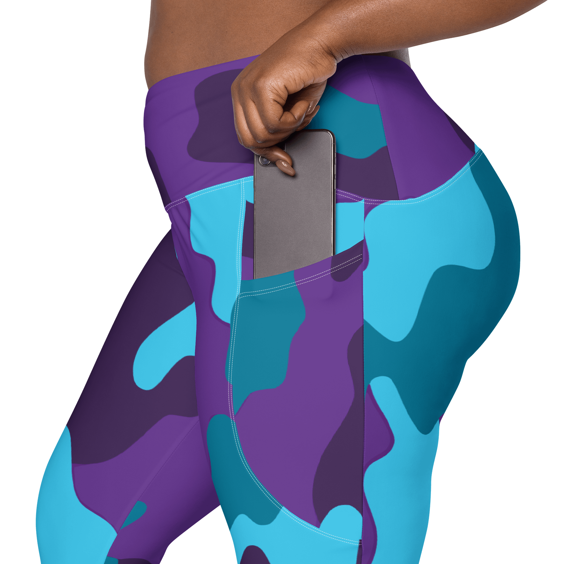 Vibrant Camo All-Over Leggings with Pockets product image (8)