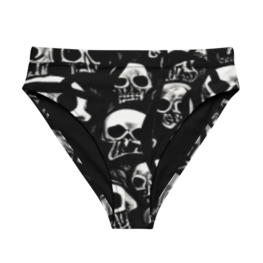 Skull Cluster Recycled High-Waisted Bikini Bottom product image (1)