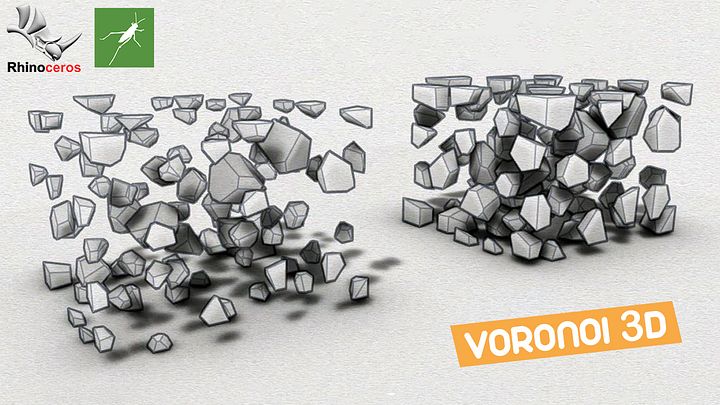 Parametric Fractured Voronoi Grasshopper Rhino Files Download product image (2)