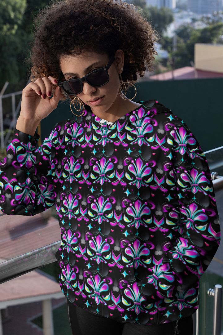 Mardi Gra All Over Print Hoodie` product image (1)