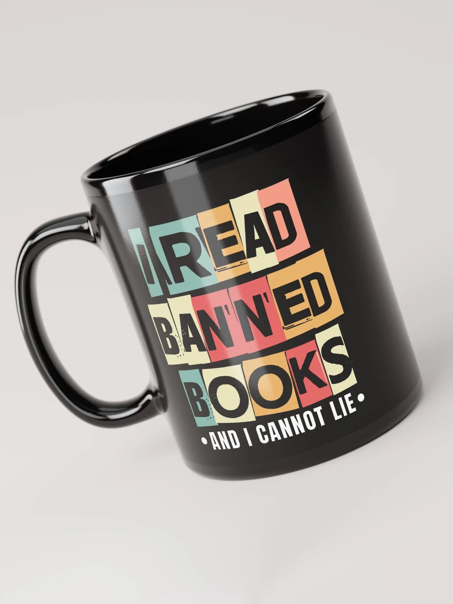 I Read Banned Books - Black Coffee Mug product image (5)