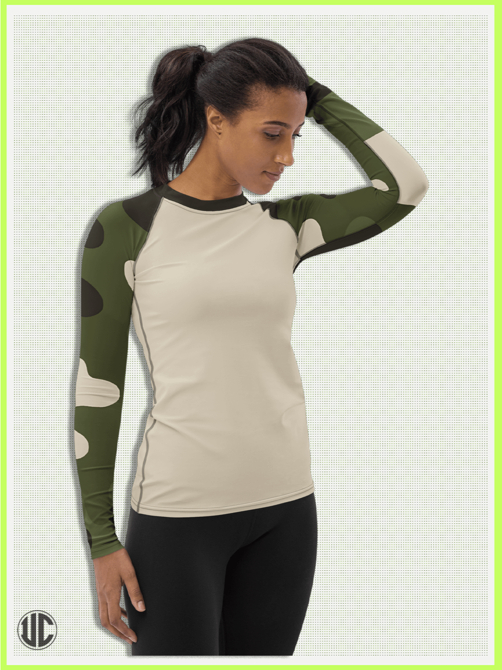 Becker's Modern Camo – Women’s Rash Guard product image (1)