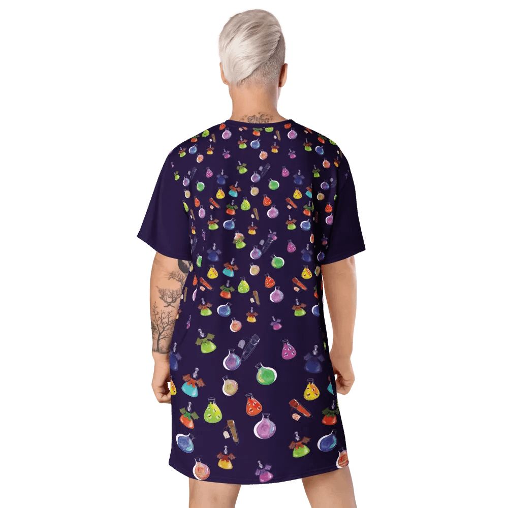 Potions Print T-Shirt Dress product image (9)