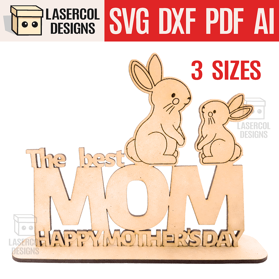 Mother's Day Gift Plaque Bundle (Set 1-2-3-4) - Laser Cut Files product image (5)