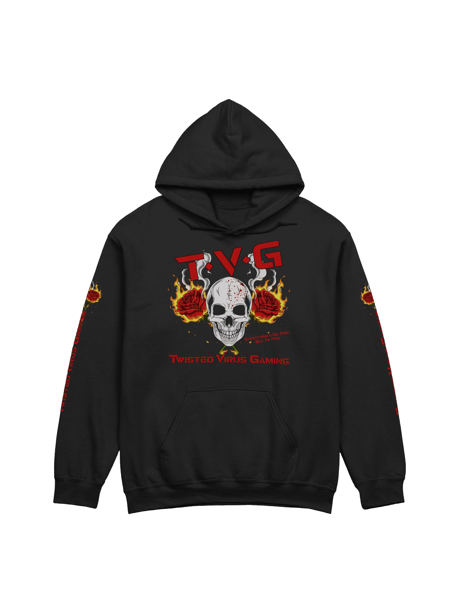 Twisted Virus Gaming - Anime girl n Fire Roses, Skull product image (3)