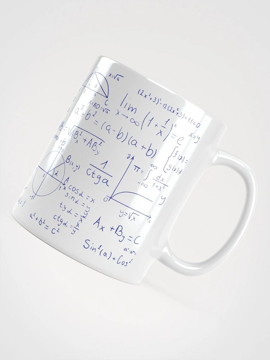 Algebraic Equation Shiny white Mug product image (12)