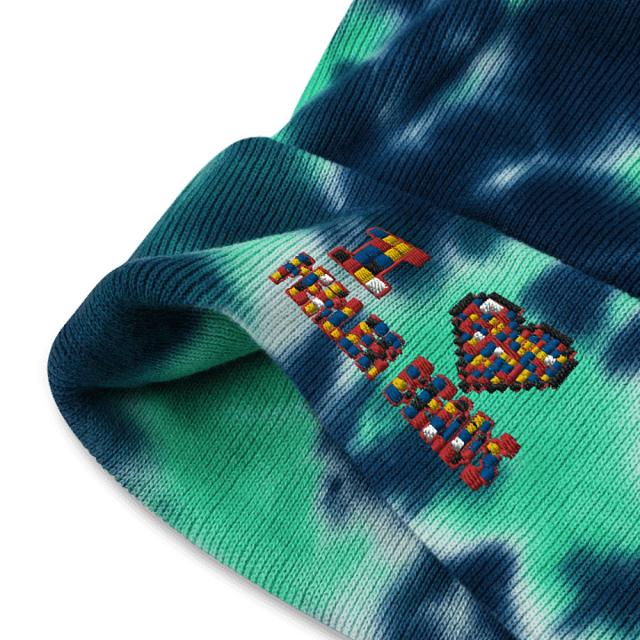 I Heart Perler Bead Tie Dye Touque product image (2)