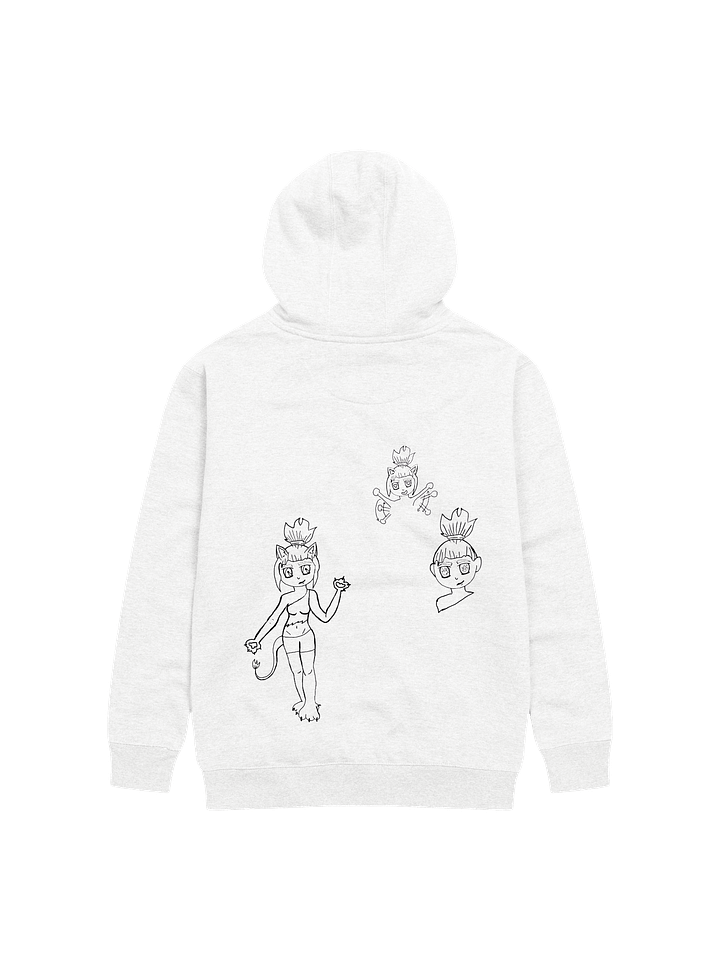 Lara Catpaw lineart hoodie product image (2)