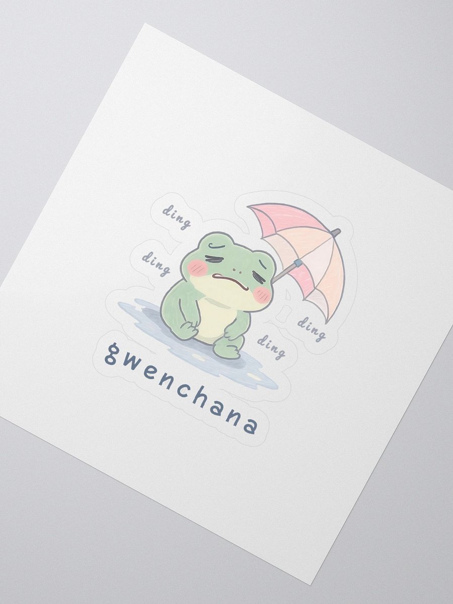 Gwenchana Frog Kiss Cut Stickers product image (2)