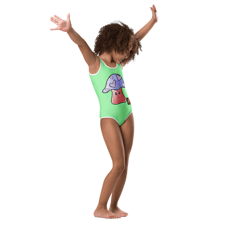"Mushroom Love" Kid's One Piece Swimsuit product image (1)