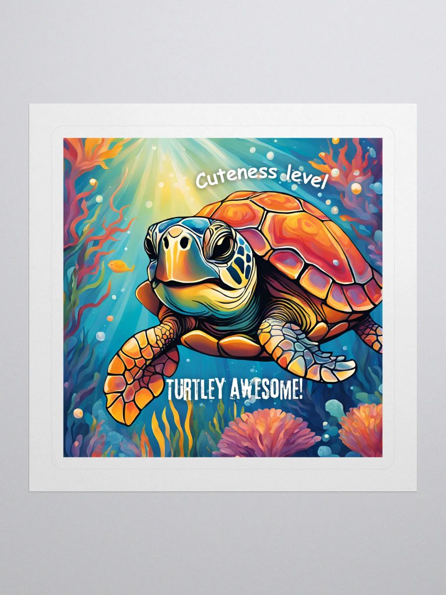 Turtley Awesome Underwater Adventure Sticker product image (1)