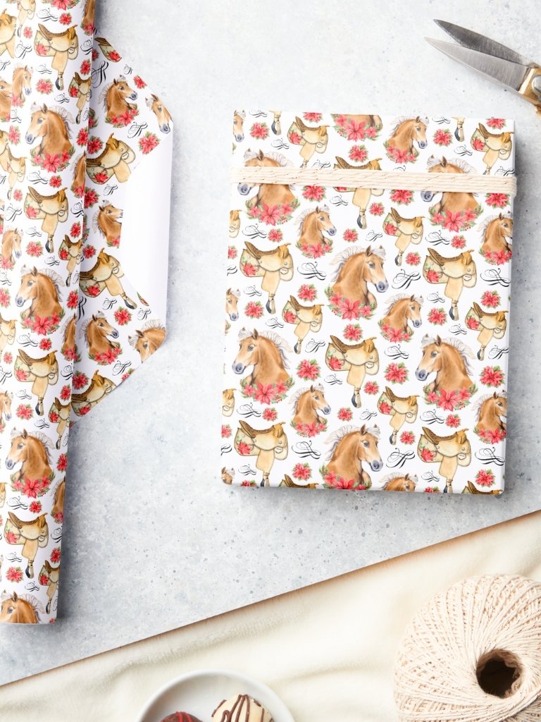 Cowgirl Christmas Gift Wrapping Paper product image (3)