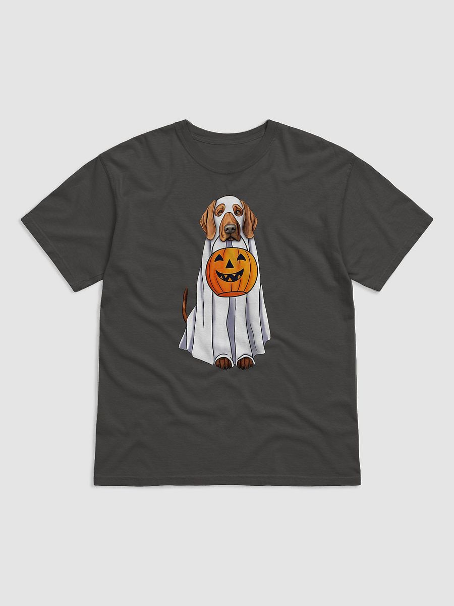 Redbone Coonhound Halloween Tee | Funny Fall and Halloween Coonhound Wearing Ghost Costume with Pumpkin Basket product image (7)