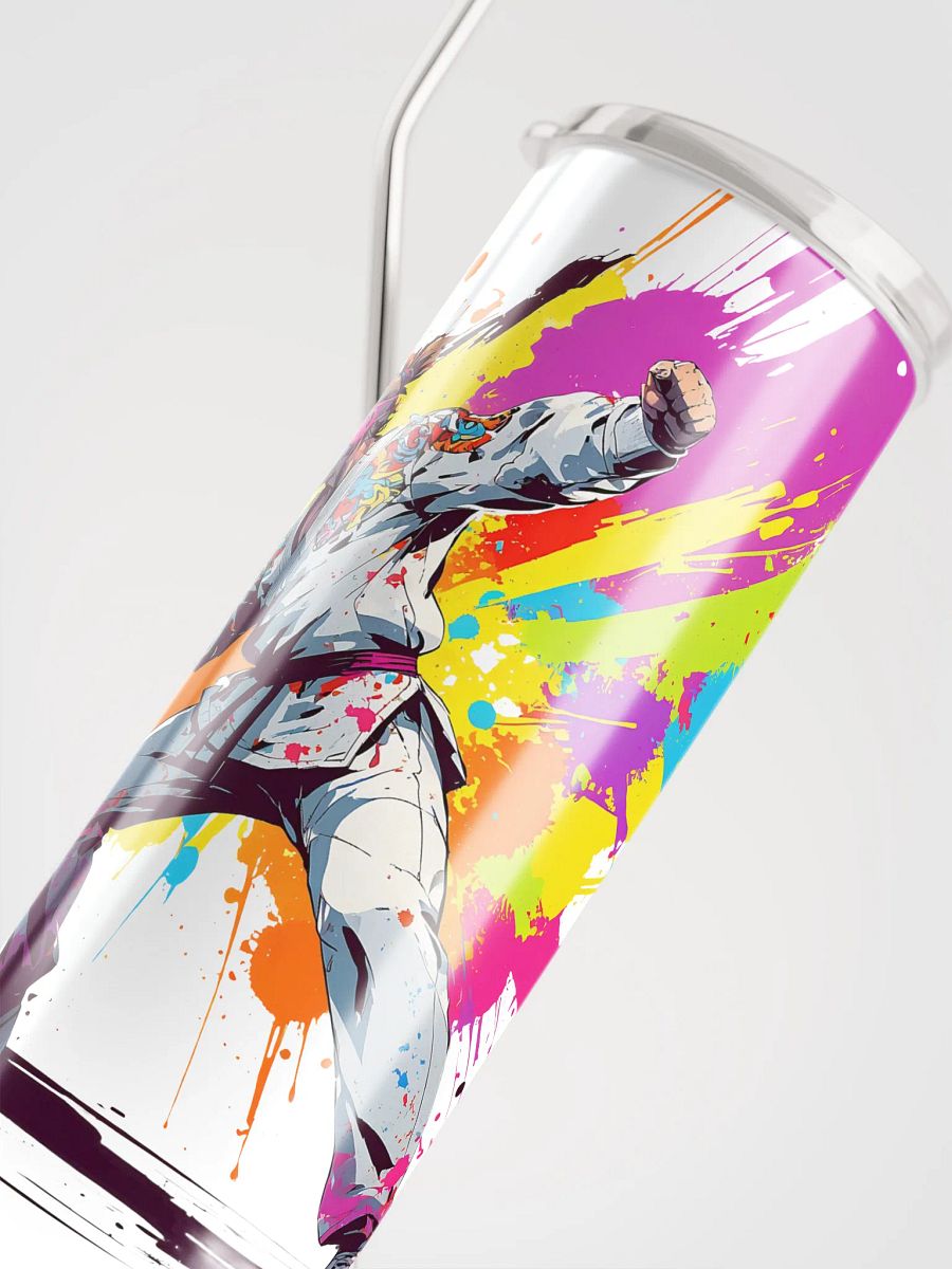Stainless Steel Tumbler ( D_0144_Color Kick Taekwondo Boy of the Streets ) product image (7)