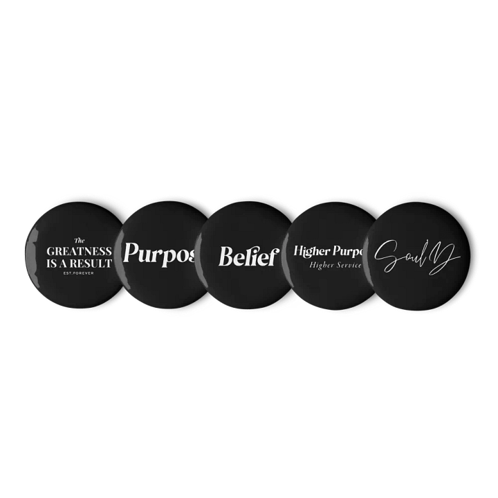 Greatness Manifest Pin Button Set product image (1)