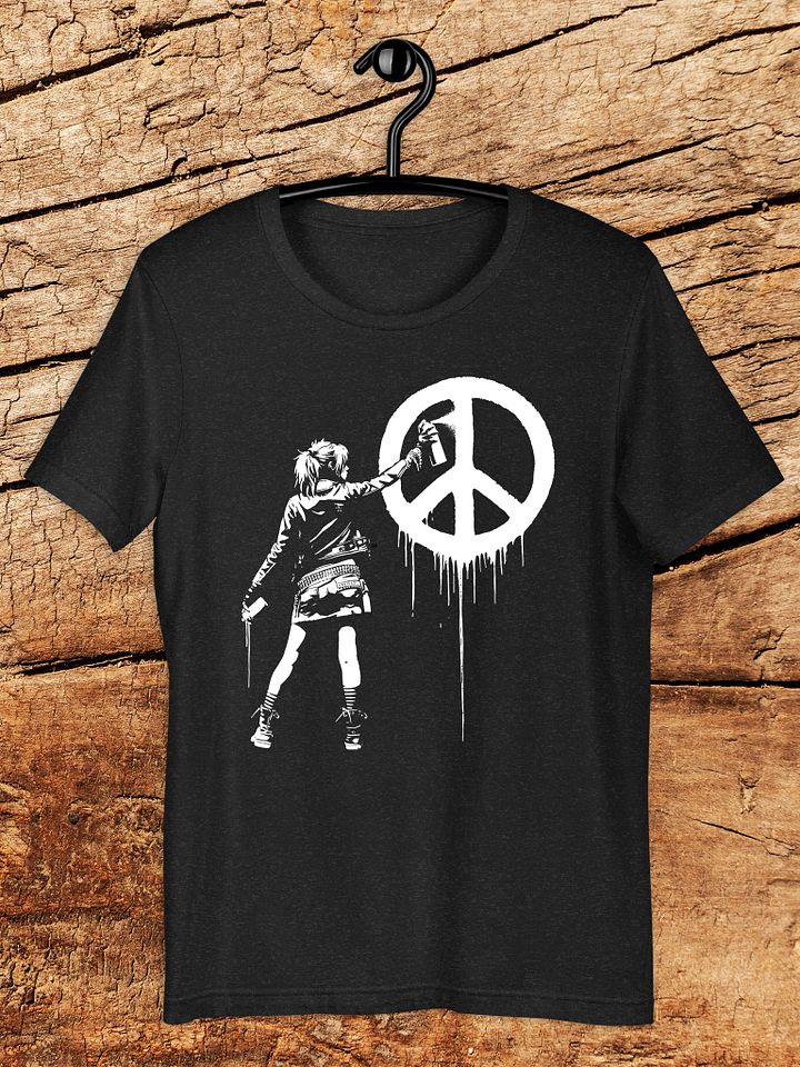 Peace Sign Graffiti Banksy Style Street Art Unisex T-Shirt product image (1)