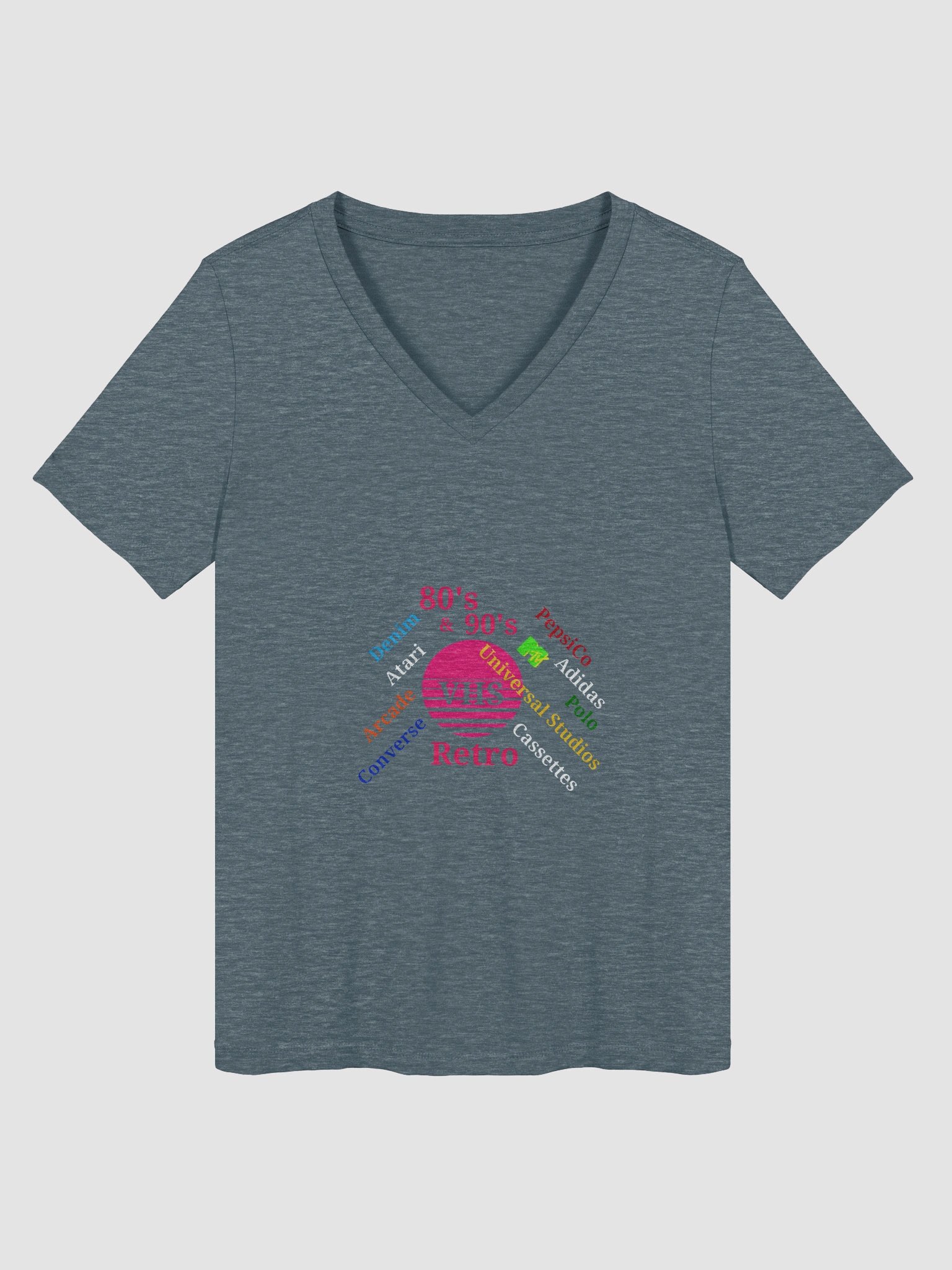 Retro VHS Dream Women's V-Neck Tee product image (1)
