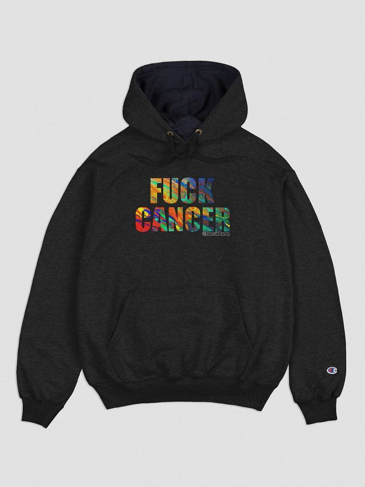 F*CK CANCER WATERCOLOR CHAMPION HOODIE product image (1)