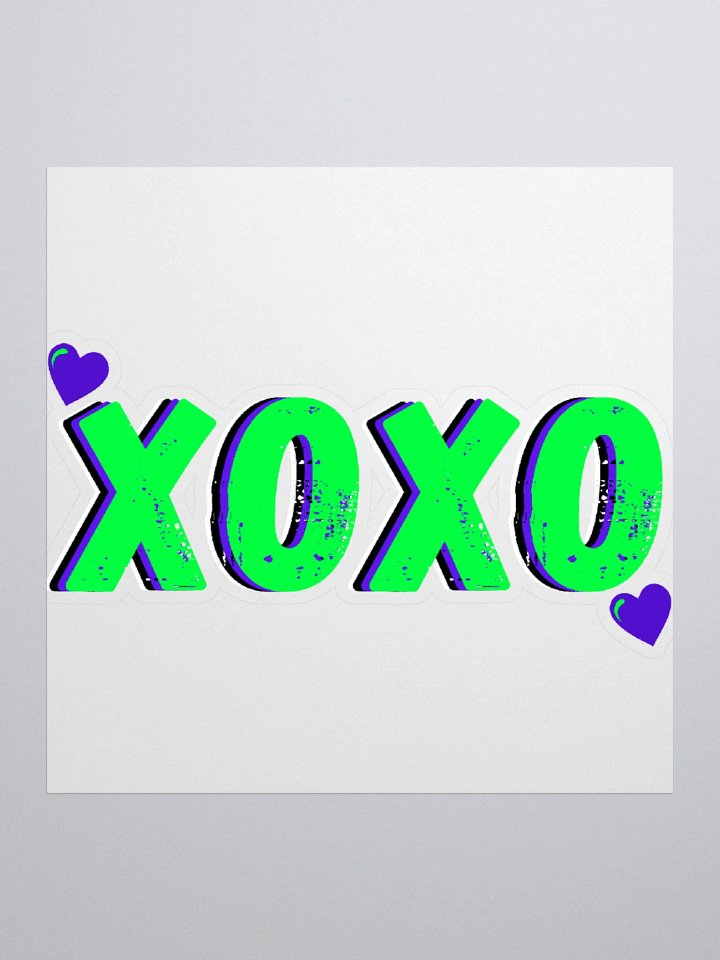XOXO Sticker - Green product image (1)