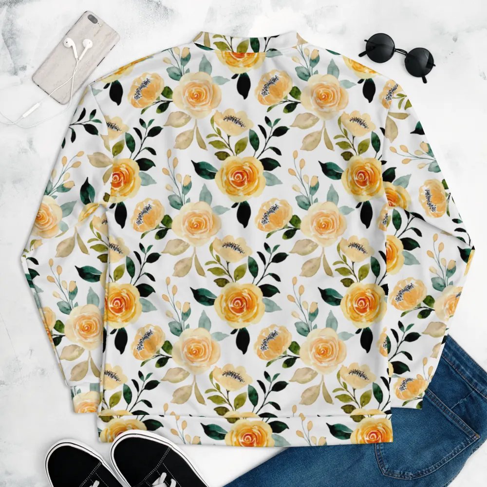 Yellow Rose Delight Bomber jacket product image (9)