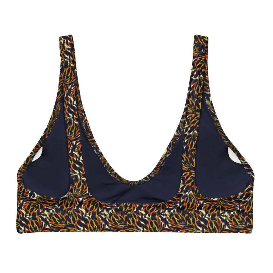 Tiger Flower | Recycled Padded Bikini Top product image (6)