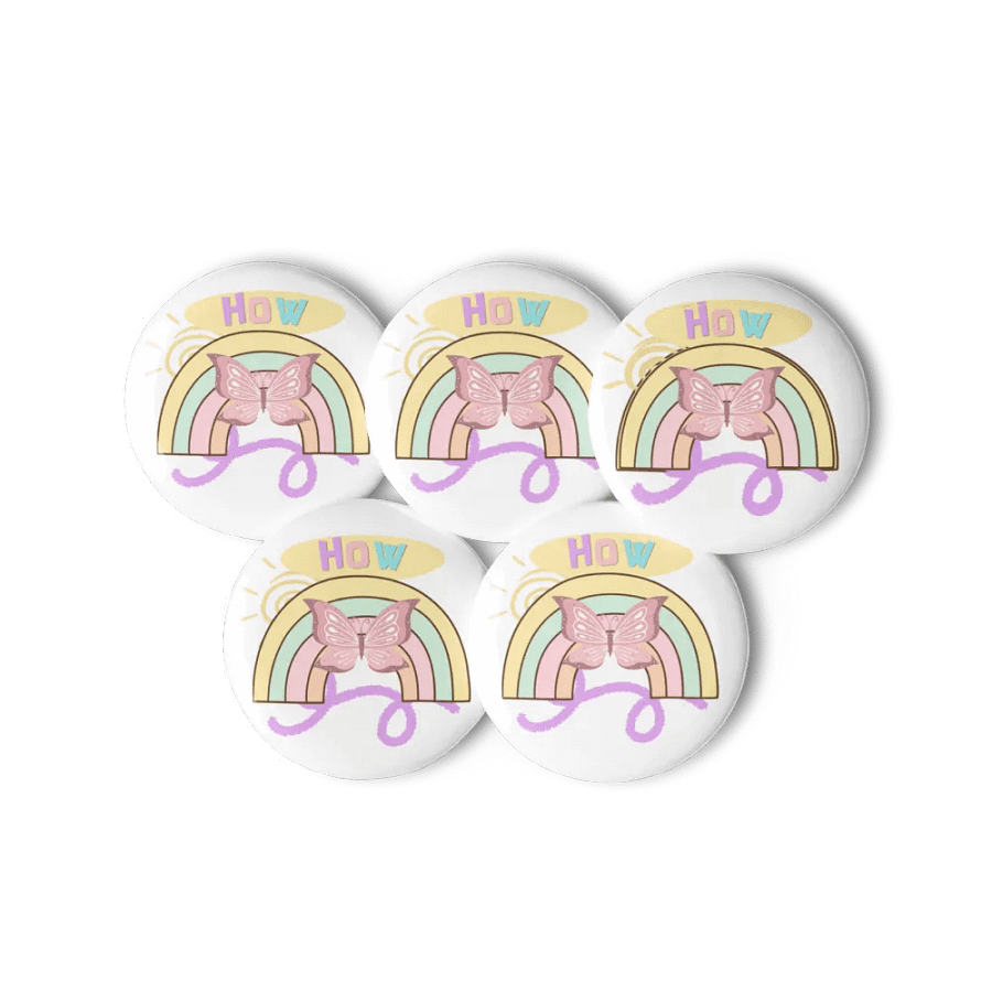 meetup Butterfly Pin Button Set product image (2)