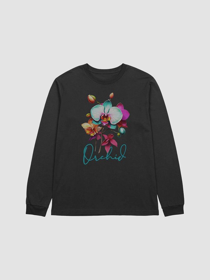 Floral Graphic | Long Sleeve T Shirt | Orchid product image (1)