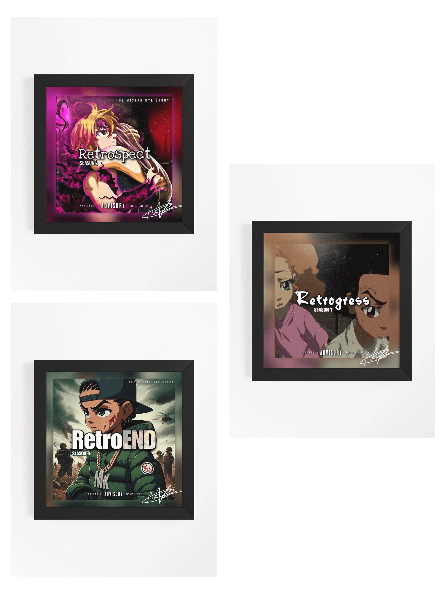 *Signed* Season 1-3 - Framed Artwork Bundle product image (1)
