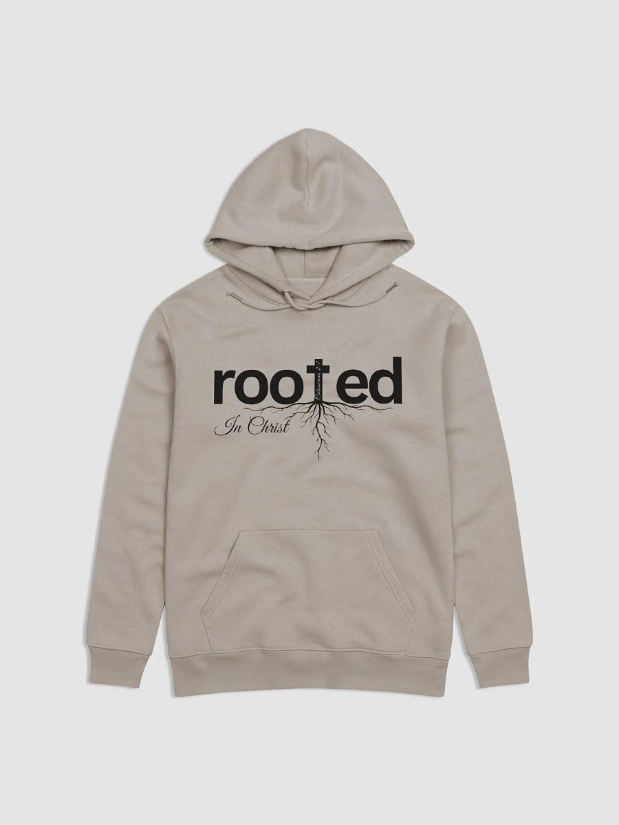Rooted in Christ Hoodie – Colossians 2:7 product image (1)
