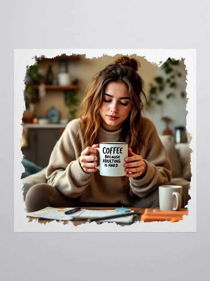 Adulting Is Hard Coffee Mug Sticker product image (3)