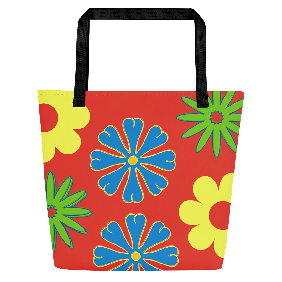 Bright and Whimsy Flowered Tote Bag product image (2)