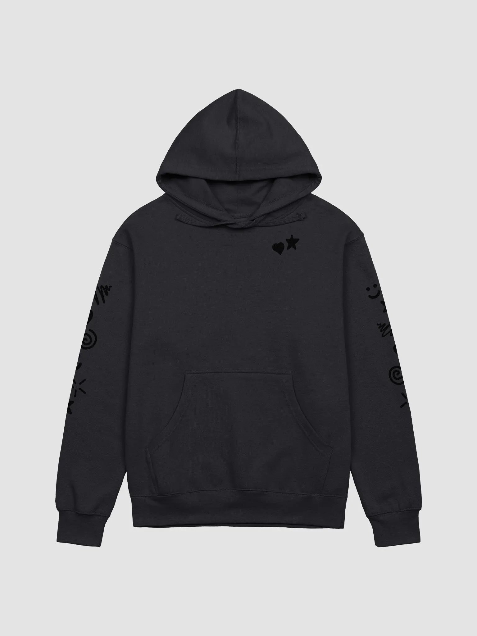 teacups Doodle Hoodie (Black) product image (1)